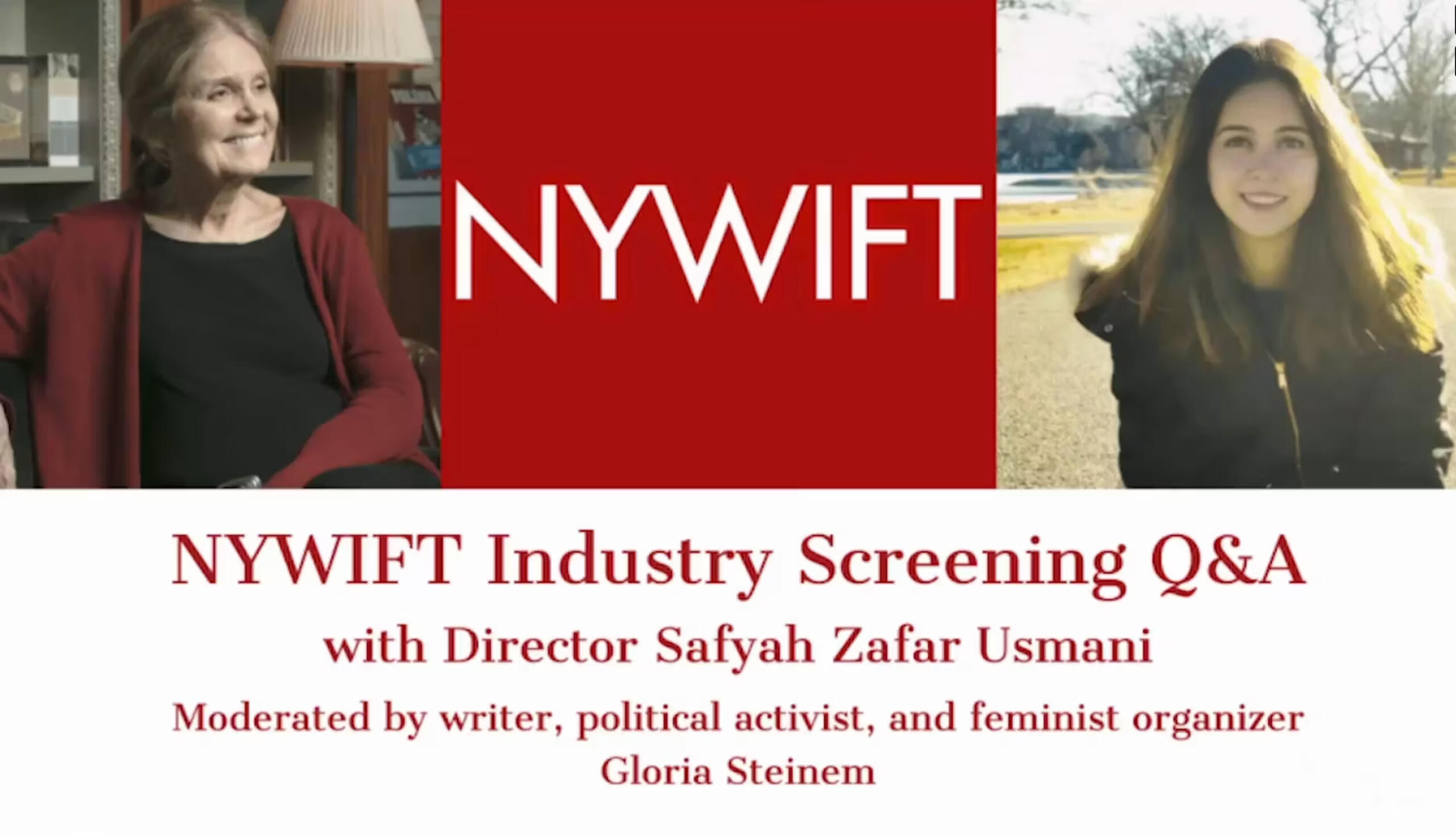 Safyah Usmani in Conversation with Gloria Steinem